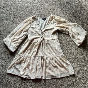 Francesca’s polka dot dress